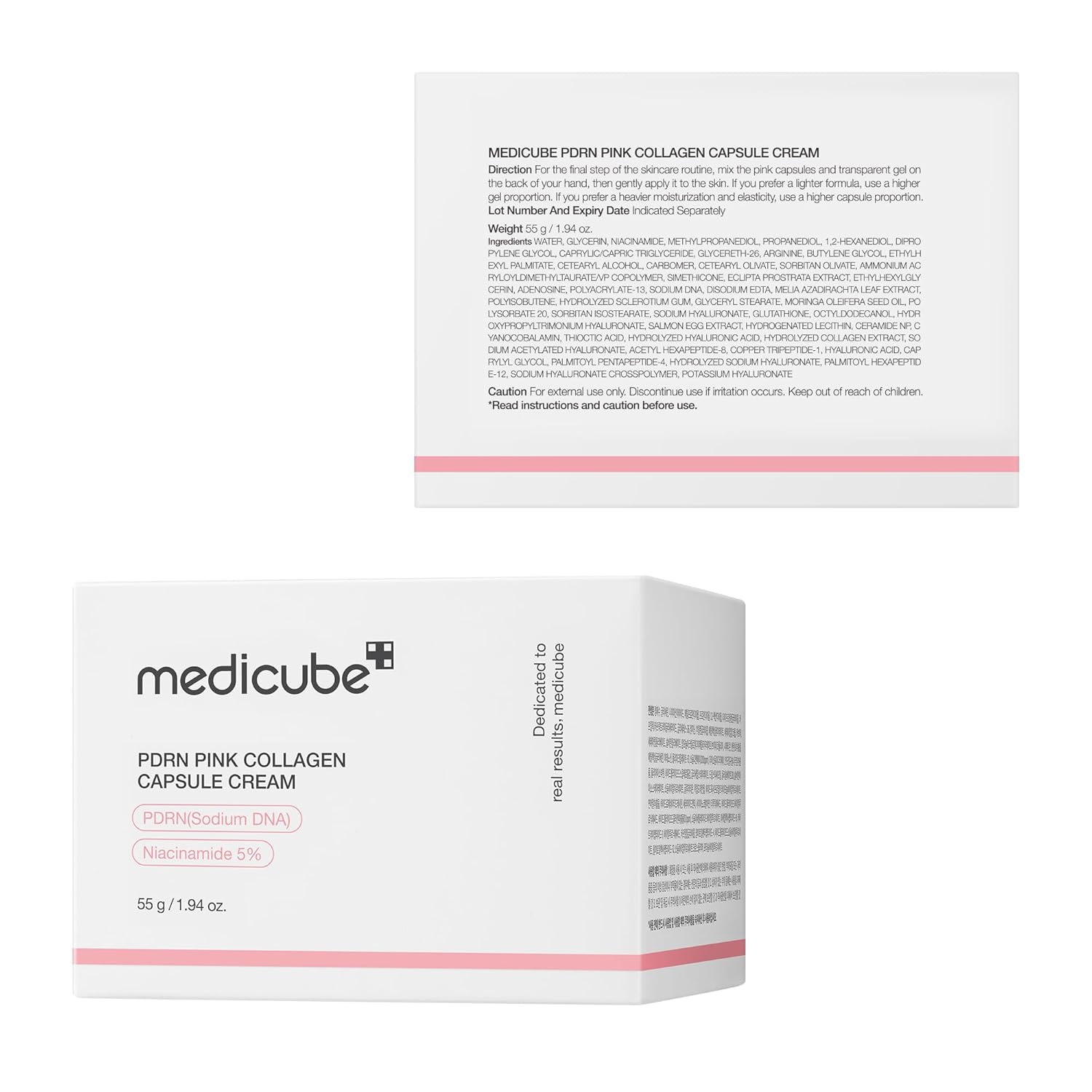 Medicube PDRN Pink Collagen Capsule Cream | Glow Hydrating Moisturizer
